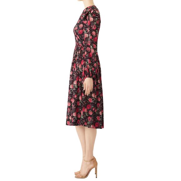 EUC $575 Alcoolique Black Floral Linda Dress IT 42 US 6 - Like new! - Picture 13 of 14